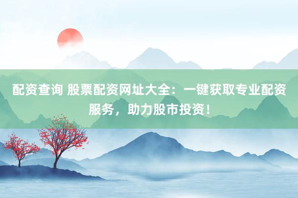 配资查询 股票配资网址大全：一键获取专业配资服务，助力股市投资！